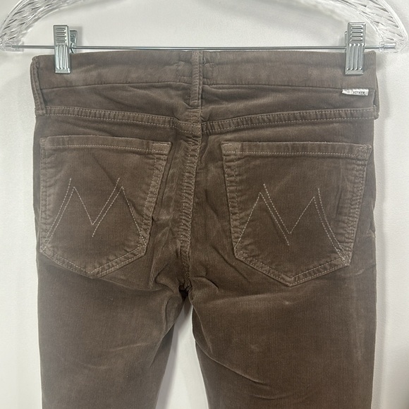 Mother The Looker Hopscotch brown skinny corduroy jeans size 26 - Picture 5 of 9
